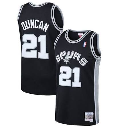Spurs - Tim Duncan Retro Edition #21 (All Colorways)