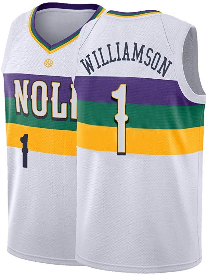 Popular 2019-20 New Original NBA Basketball Men's Jersey On Sale New  Orleans Pelicans #1 Zion Williamson Retro City Edition Jers