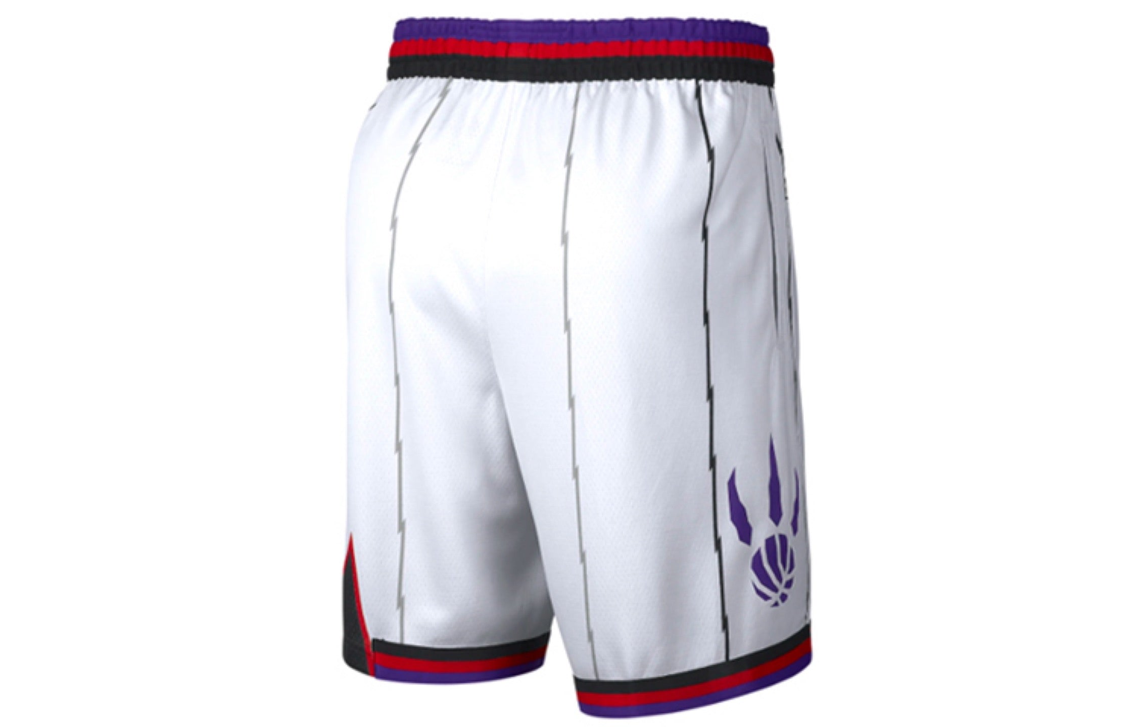 Raptors White Retro Team Shorts