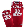 Los Angeles Lakers Kobe Bryant 33 White Lower Merion High School Stitched  Jersey Mens : : Tools & Home Improvement