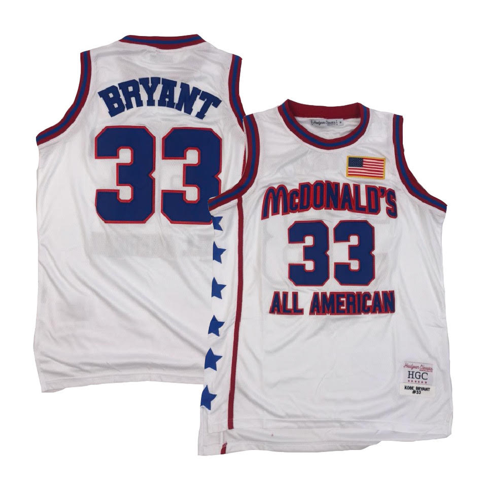 Retro Bryant #33 High School Basketball Jersey Lower Merion Top Stitched