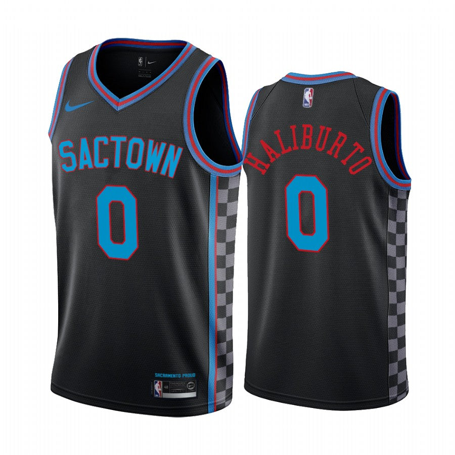 Tyrese Haliburton - Sacramento Basketball Jersey Graphic T-Shirt