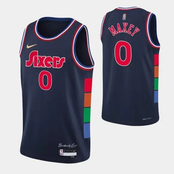 sixers maxey jersey