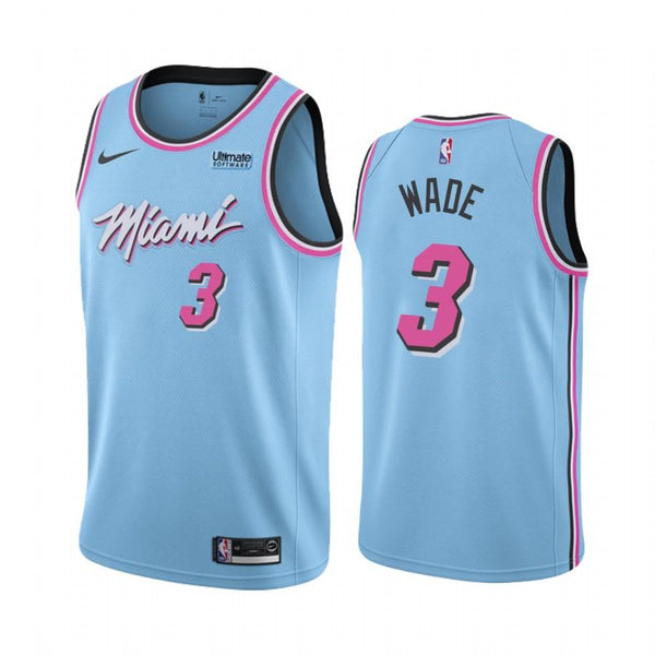 Best Selling Product] Dwyane Wade Heat Blue City Edition Jersey Inspired  Street Style All Over Print Hoodie Dress