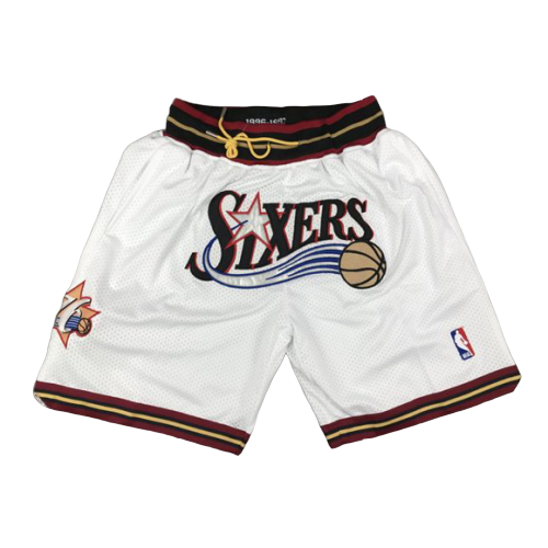Philadelphia 76ers White Shorts