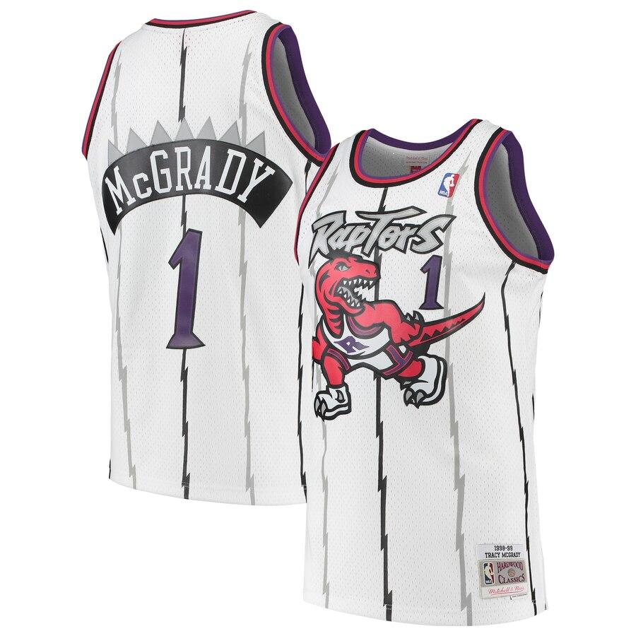 Raptors #1 Tracy Mcgrady Red Slate Chinese New Year Stitched NBA